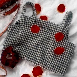 Black and white checkered crop top!